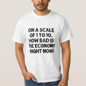 Hoe slecht is de economie op dit moment? t-shirt (Voorkant)