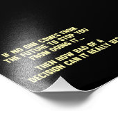 Hoe slecht van een besluit kan het echt zijn? foto afdruk (Hoek)