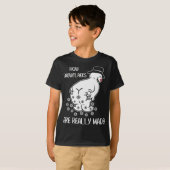 Hoe sneeuwvlokken echt grappig zijn gemaakt Kerstm T-shirt (Voorkant volledig)