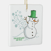 Hoe sneeuwvlokken worden gemaakt keramisch ornament (Rechts)