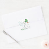 Hoe sneeuwvlokken worden gemaakt vierkante sticker (Envelop)