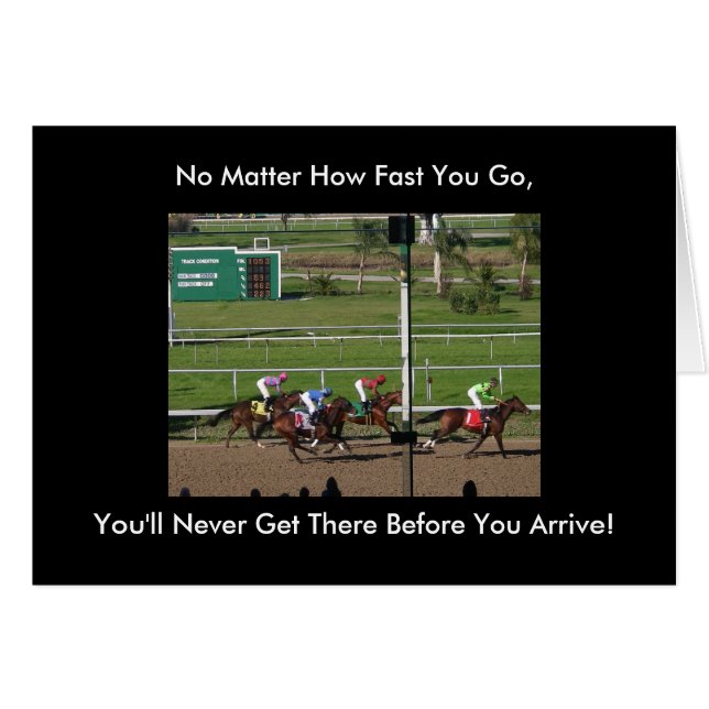 Hoe snel je ook gaat, je zult er nooit komen (Voorkant Horizontaal)