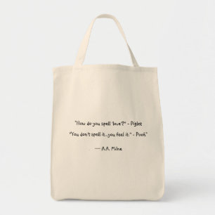 Hoe spel je liefde? tote bag