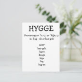 Hoe spreek je SAY HYGGE grappig aangepast uit Briefkaart (Staand voorkant)