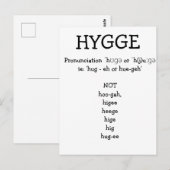 Hoe spreek je SAY HYGGE grappig aangepast uit Briefkaart (Voorkant / Achterkant)