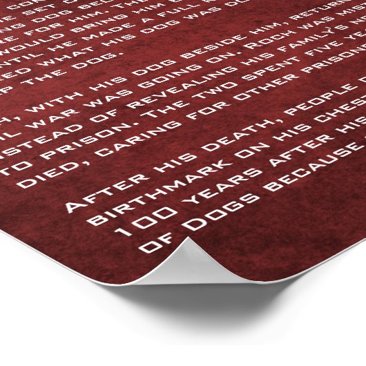 Hoe St. Roch het Patron Sint van Honden werd Poster (Hoek)