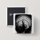 Hoe staan we in de wereld? vierkante button 5,1 cm (Voorkant /achterkant)