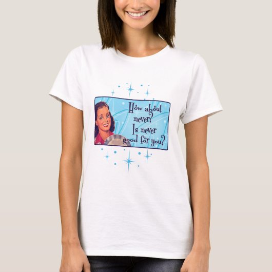 Hoe staat het ermee? t-shirt (Voorkant)