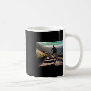 Hoe steil de weg ook is koffiemok