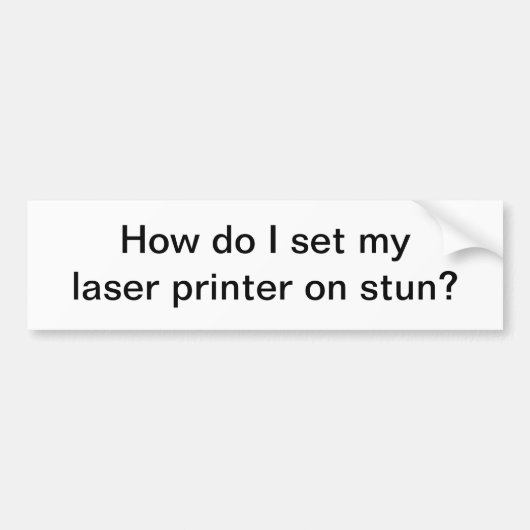 Hoe stel ik in - bumpersticker (Voorkant)