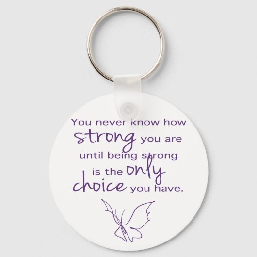 Hoe sterk Butterfly Sleutelhanger (Voorkant)