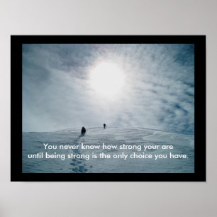 Hoe sterk je bent - kunstprint poster