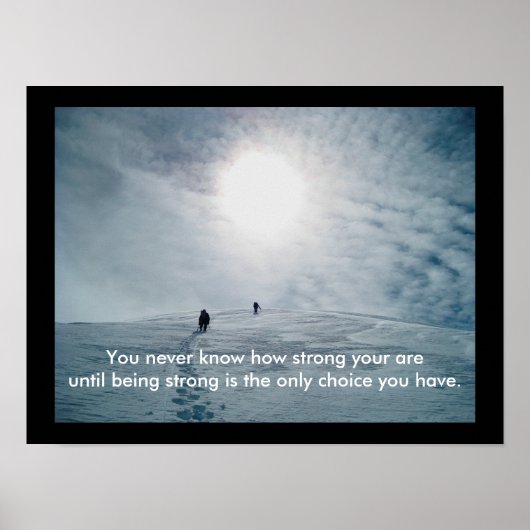 Hoe sterk je bent - kunstprint poster (Voorkant)