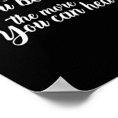 Hoe stiller je wordt, hoe meer je hoort poster (Hoek)