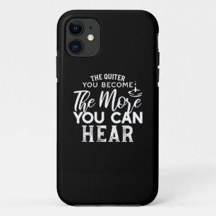 Hoe stiller je wordt, hoe meer je zwart hoort Case-Mate iPhone case