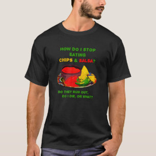 Hoe stop ik met het eten van chips t-shirt