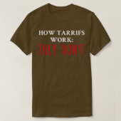 Hoe tarieven werken ze niet t-shirt (Design voorkant)