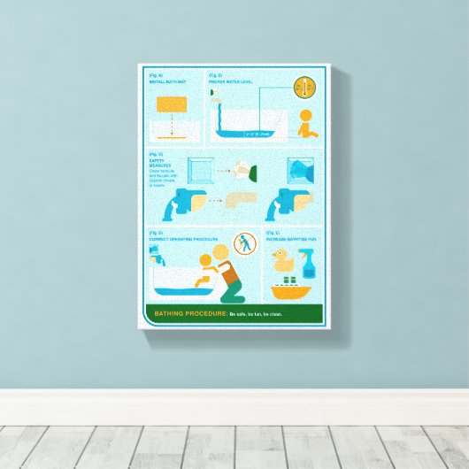 Hoe te baden canvas afdruk (Insitu (Houten vloer))