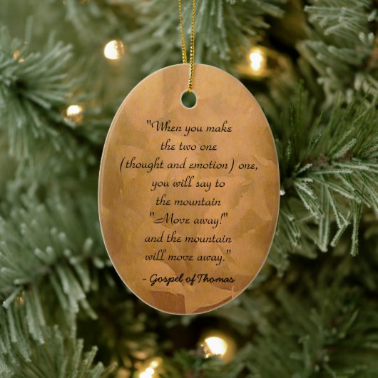 Hoe te bidden Evangelie van Thomas Keramisch Ornament (Boom)