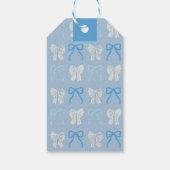 Hoe te Blue Bows Kerstvakantie Cadeaulabel (Achterkant)