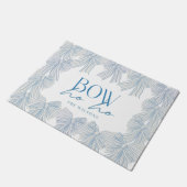 Hoe te Blue Bows Kerstvakantie Deurmat (Schuin)