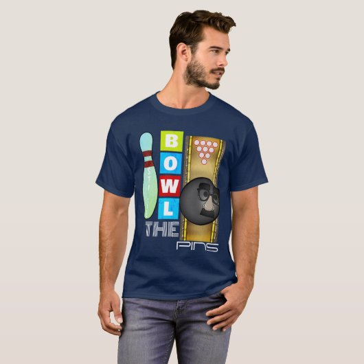 Hoe te bowlen t-shirt (Voorkant volledig)