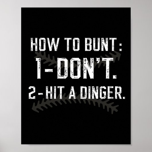 Hoe te bunt, sla geen dinger grappig te verkopen S Poster (Voorkant)