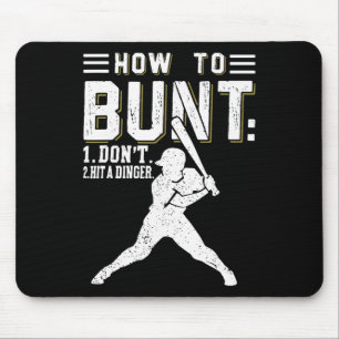 Hoe te bunt, sla geen dinger grappige honkbal of S Muismat