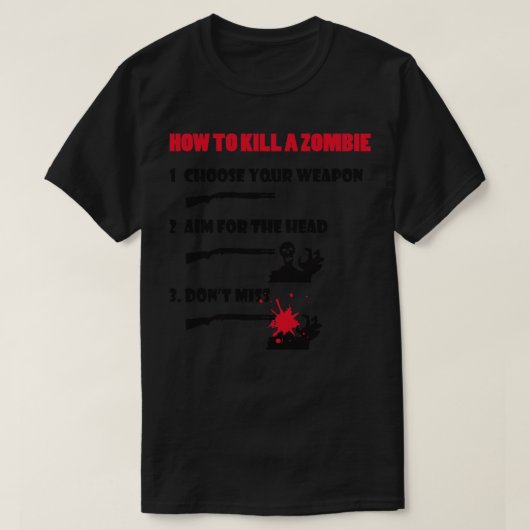 Hoe te doden t-shirt (Design voorkant)