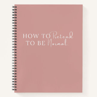 Hoe te doen alsof je een normale eenvoudige grappi notitieboek