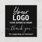 Hoe te gebruiken Black Instruction Kaarten Vierkante Visitekaartje (Achterkant)