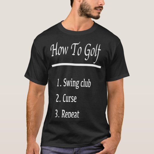 Hoe te golfen t-shirt (Voorkant)