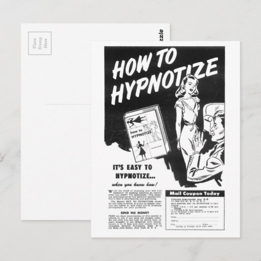 Hoe te Hypnotize Briefkaart (Voorkant / Achterkant)