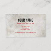 Hoe te lopen visitekaartje (Achterkant)