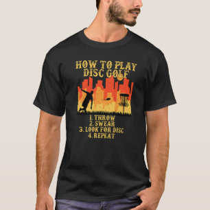  hoe te om de Vliegende Schijf van Golf van de Sch T-shirt