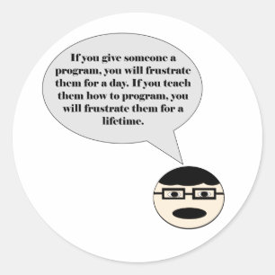 Hoe te om een Sticker van de Programmer te frustre