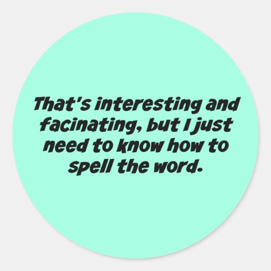 Hoe te om het de Rapporterende Citaat van het Hof  Ronde Sticker (Voorkant)