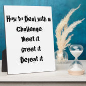Hoe te om met een Motivatie Uitdaging te behandele Fotoplaat (Zijkant)