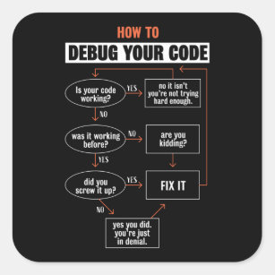 Hoe te om uw code te zuiveren - Cadeautje van de P Vierkante Sticker