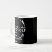 Hoe te spelen Disc Golf Frisbee Grappige Swear Dis Koffiemok (Voorkant links)