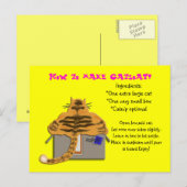 hoe te te maken catloaf briefkaart (Voorkant / Achterkant)