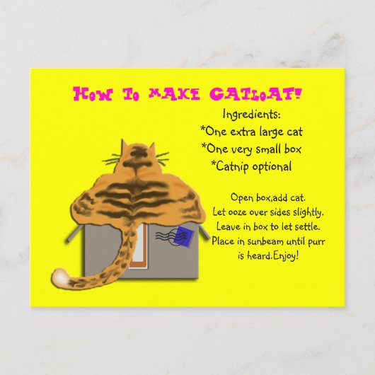 hoe te te maken catloaf briefkaart (Voorkant)