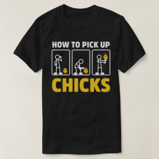 Hoe te verwijderen Chicks Funny Stick Figuur Sarca T-shirt