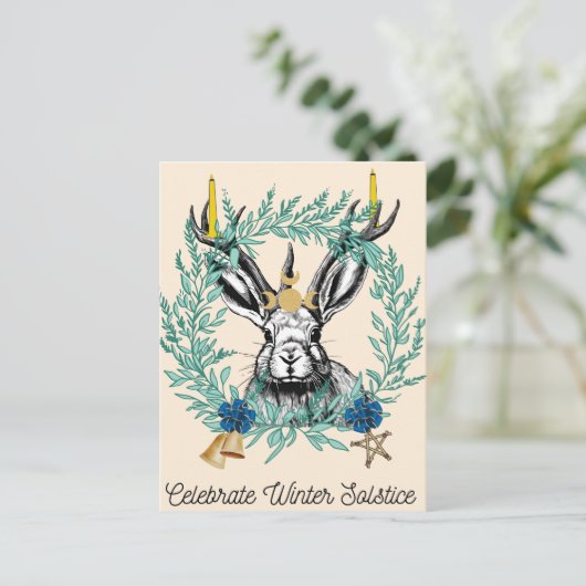 Hoe te vieren Winter Solstice Briefkaart (Staand voorkant)