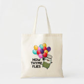 Hoe Thyme met Funny Herb Pun vliegt Tote Bag (Voorkant)