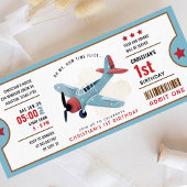 Hoe tijd vliegt Vliegtuig Verjaardag ticket Uitnod Kaart
