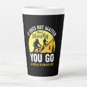 Hoe traag je gaat latte mok (Voorkant)