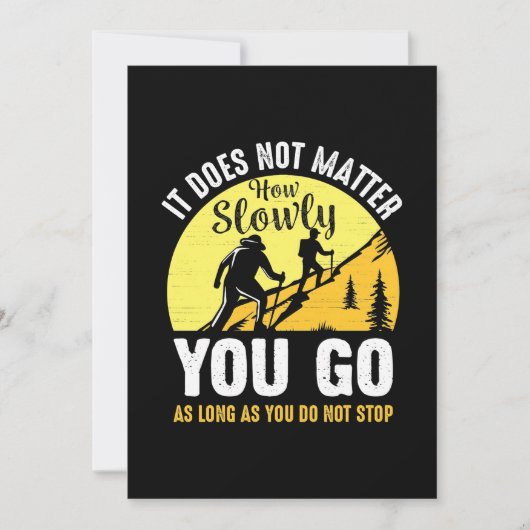 Hoe traag je gaat save the date (Voorkant)