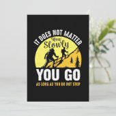 Hoe traag je gaat save the date (Staand voorkant)