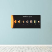 Hoe Trappist-1's zeven planeten eruit zouden kunne Canvas Afdruk (Insitu (Houten vloer))